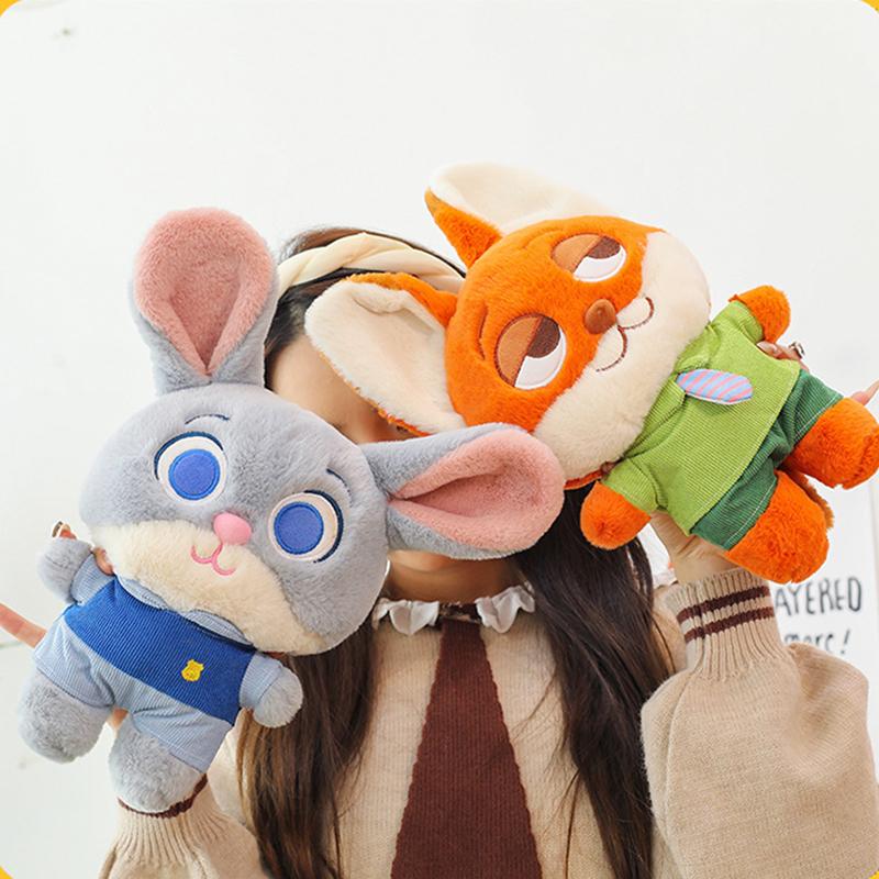 Disney Zootopia Stofftier Plüschtier Fuchs Judy Hopps Kaninchen Nick Wilde Fuchs Puppe Zootropolis Puppe Mädchen Geschenk Kinder
