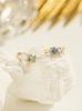 Minimalpiercing 14K 18K Moissanite Diamond Mini Two-Way Ring Earrings