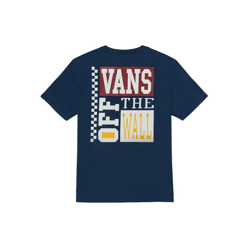 

New Vans OFF THE WALL T Shirt Unisex Dark Blue VN00090GLKZ XS