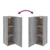 5 pc TV Cabinet Set Grey Sonoma Particleboard