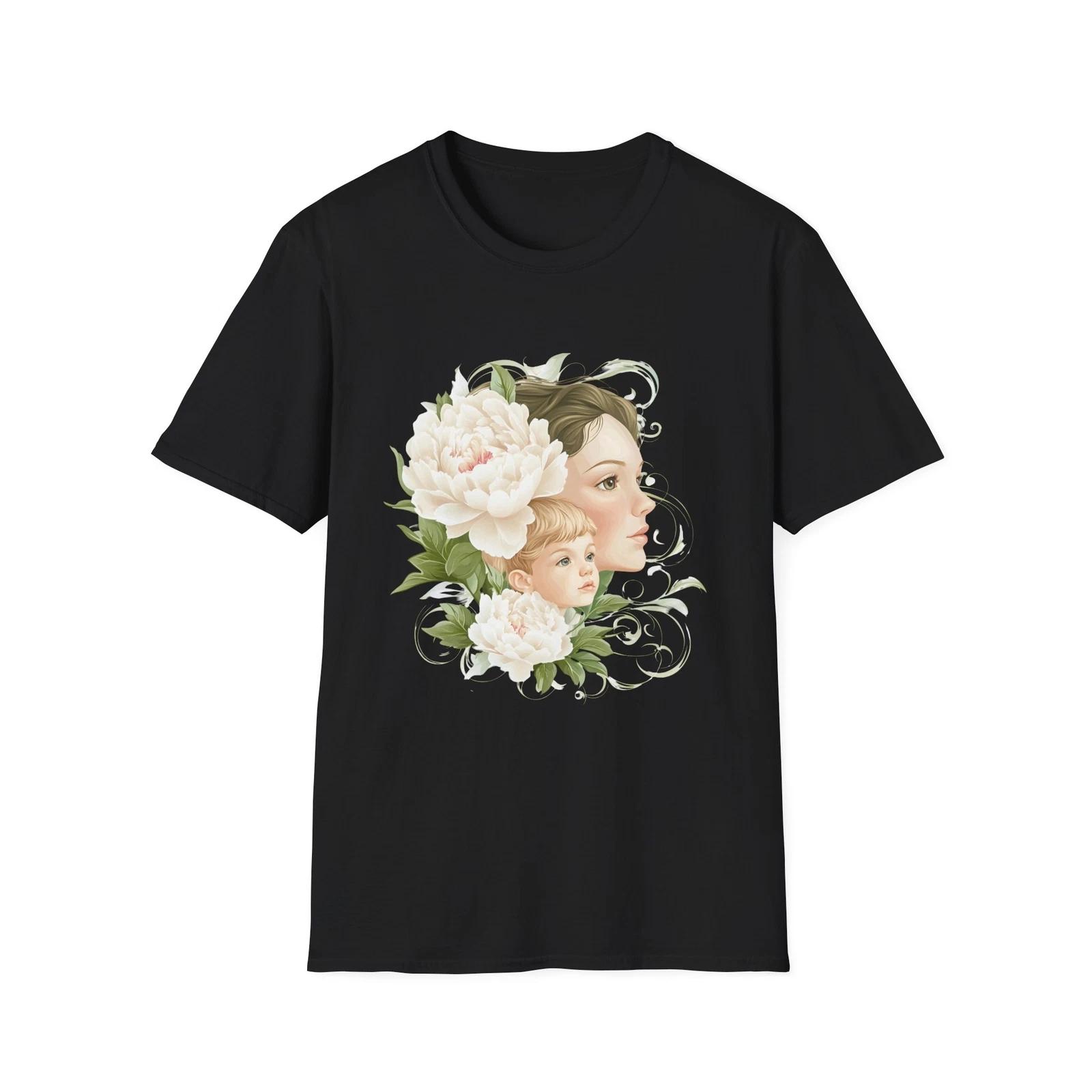 

Floral Family Illustration T-Shirt, Unisex Tee, Gift for Mom, Nature Lover L