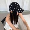 Soft Brim Polka Dot Baseball Cap Polyester Sun Hat Japanese Peaked Hat  Women