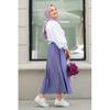 Elastic Waist Balloon Sleeve Mini Shirt