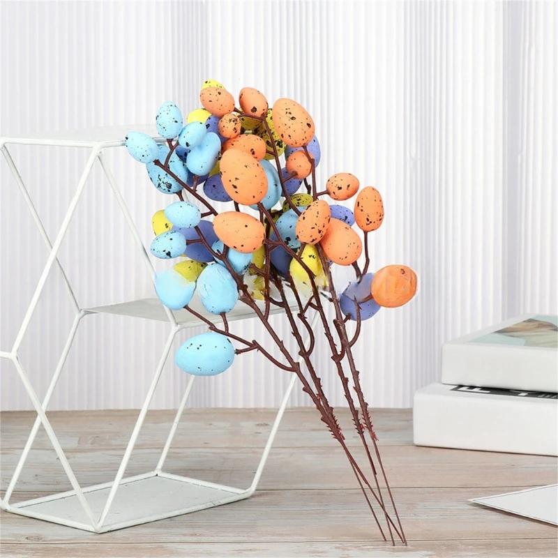 Tree Branches Seasonal Ornament Flower Picks Colorful Decorations For Home Indoor Children