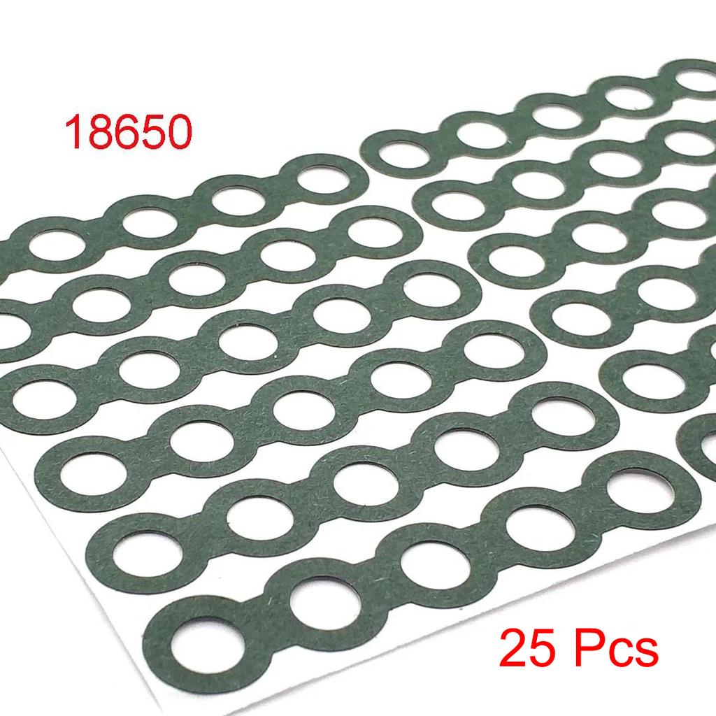 100pcs Self-Adhesive 21700 18650 26650 Battery Insulating Gasket, Hollow Paperboard Electrical Insulation Pad Rings 1S-8S Solid