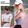 Baseball Sunglasses Sports Sunglasses with Full UV400 Protection Suitable for Road Biking and Running 3D Adjustable Nose Pads TR90 Frame Unisex
