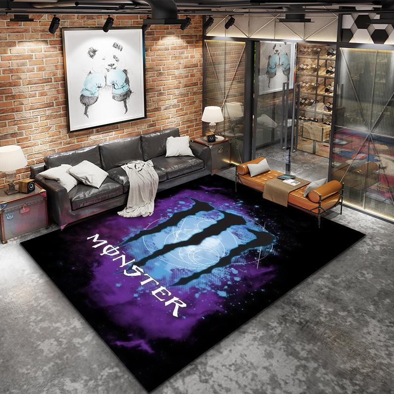 Monster Energy Carpet Rug for Living Room Bedroom Home Sofa Decoration,Kids play Nonslip Floor Mat