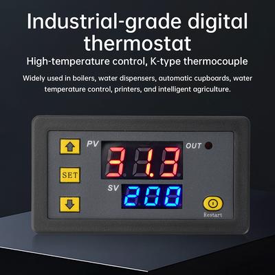 W3230 High-precision K-type Thermocouple Digital Temperature Controller -60~500 Degree Relay Output DC 5V/12V/24V AC 110-220V
