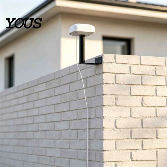 Wall Mounting Hardware Antenna Mount Bracket for Navimow I105E, Stainless Steel 90 GPS Holder Degree Angled, Weather Resistant Exterior Pole