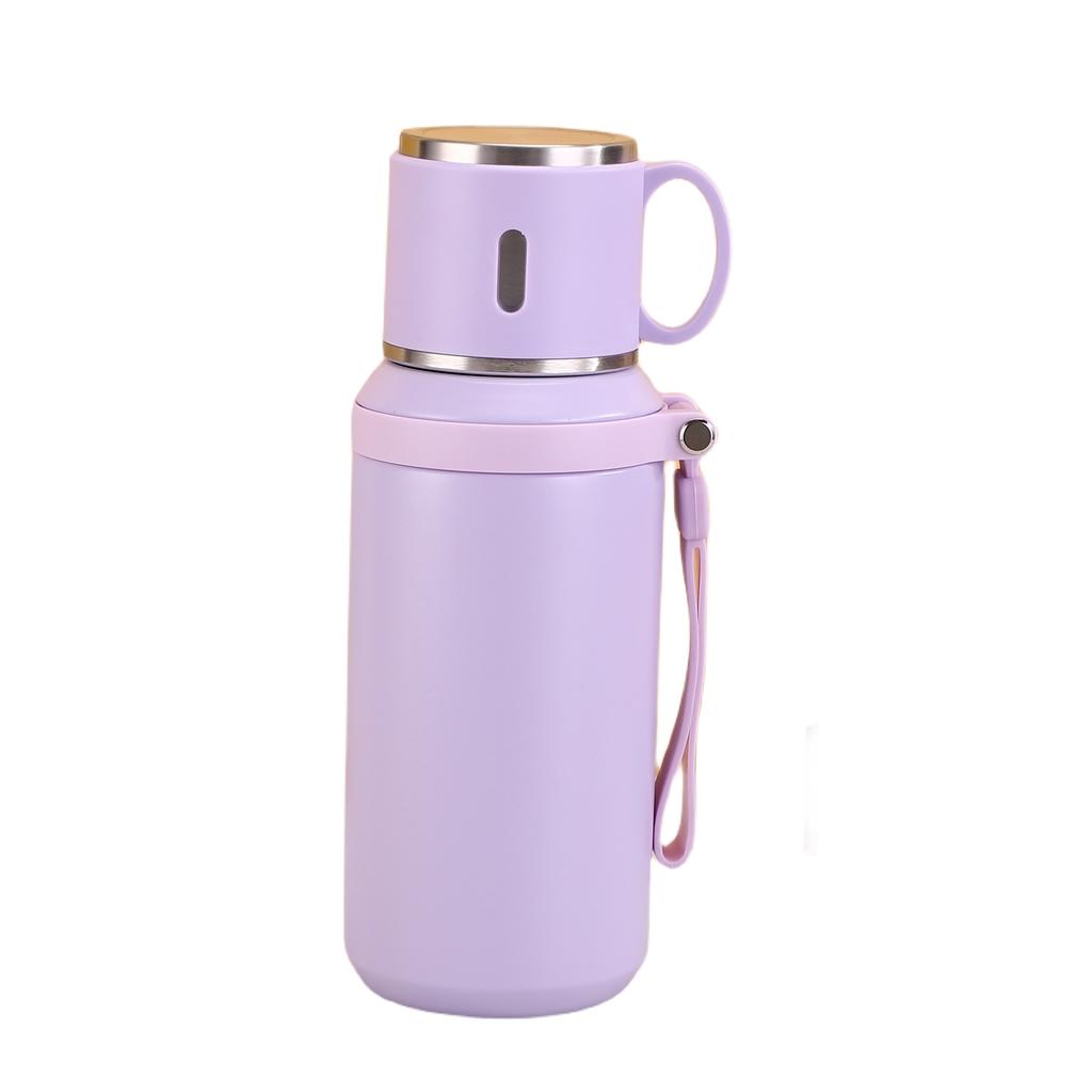 600ml Edelstahl Kaffeebecher Reise Thermobecher Auslaufsichere Thermosflasche Tee Kaffeebecher Büro Business Stil Thermoskanne