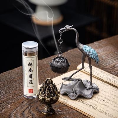Bruciaincenso Piccolo Gru Loto Casa Appeso Lega Bruciaincenso Piccolo Disco Xiangyun Incenso Ornamenti Decorativi per la Casa