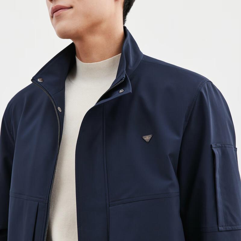 Septwolves Men's Heat-Retaining Jacquard Stand-Collar Jacket