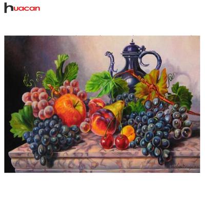 Peinture diamant thème Fruits, broderie 5D, couture carrée, point de croix, décor