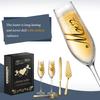 Champagne Glass, Stainless Steel, Cake Knife Shovel, Slitting Set, Gentleman and Madam, Engagement Gift Box, Wedding Gift Box