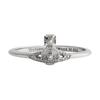VIVIENNE WESTWOOD Inele Oslo Saturn Logo Design Argint Reciclat Inel Unisex 64040049-01P019-SM-PLATINUM
