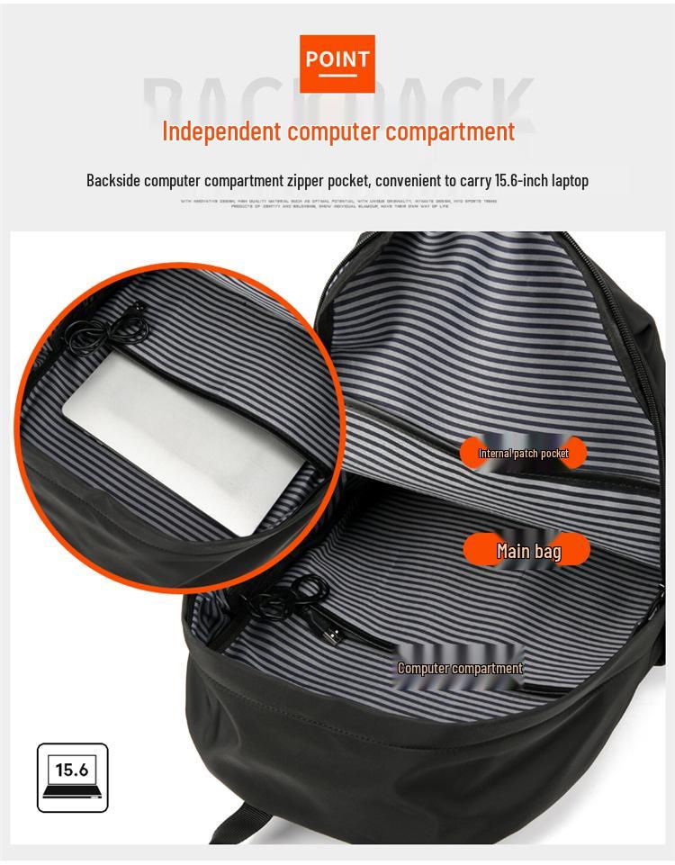 Dual Shoulder Business Casual Backpack - Large Capacity for Travel, Commute, or School