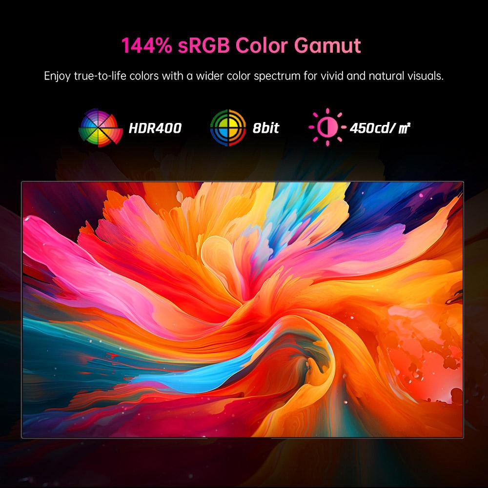 KTC H27E6 27" 2K QHD Fast IPS Gaming-Monitor, 320Hz Bildwiederholfrequenz, 1ms Reaktionszeit, HDR 400, 144% sRGB, FreeSync & G-Sync kompatibel