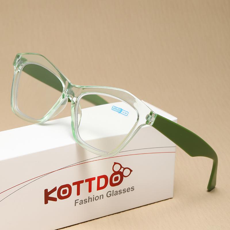 

Full-frame Presbyopic Eyeglasses Stylish Cat Eye Frames Care of Eyes Reading Glasses Blue Lightweight Blocking Eyeglasses for Men Women 2.5