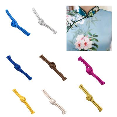 Tessuto a mano Forma a parola singola Bottone nodo Cheongsam cinese Fermaglio a nastro Costume Camicia Tang Completo Cucito Fai da te Artigianato