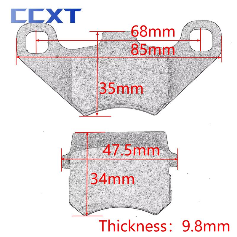For 50CC 70CC 110CC 125CC 150CC 200CC 250CC Universal Parts ATV Scooter Go Kart Dirt Bike Motorcycle Front & Rear Brake Pads