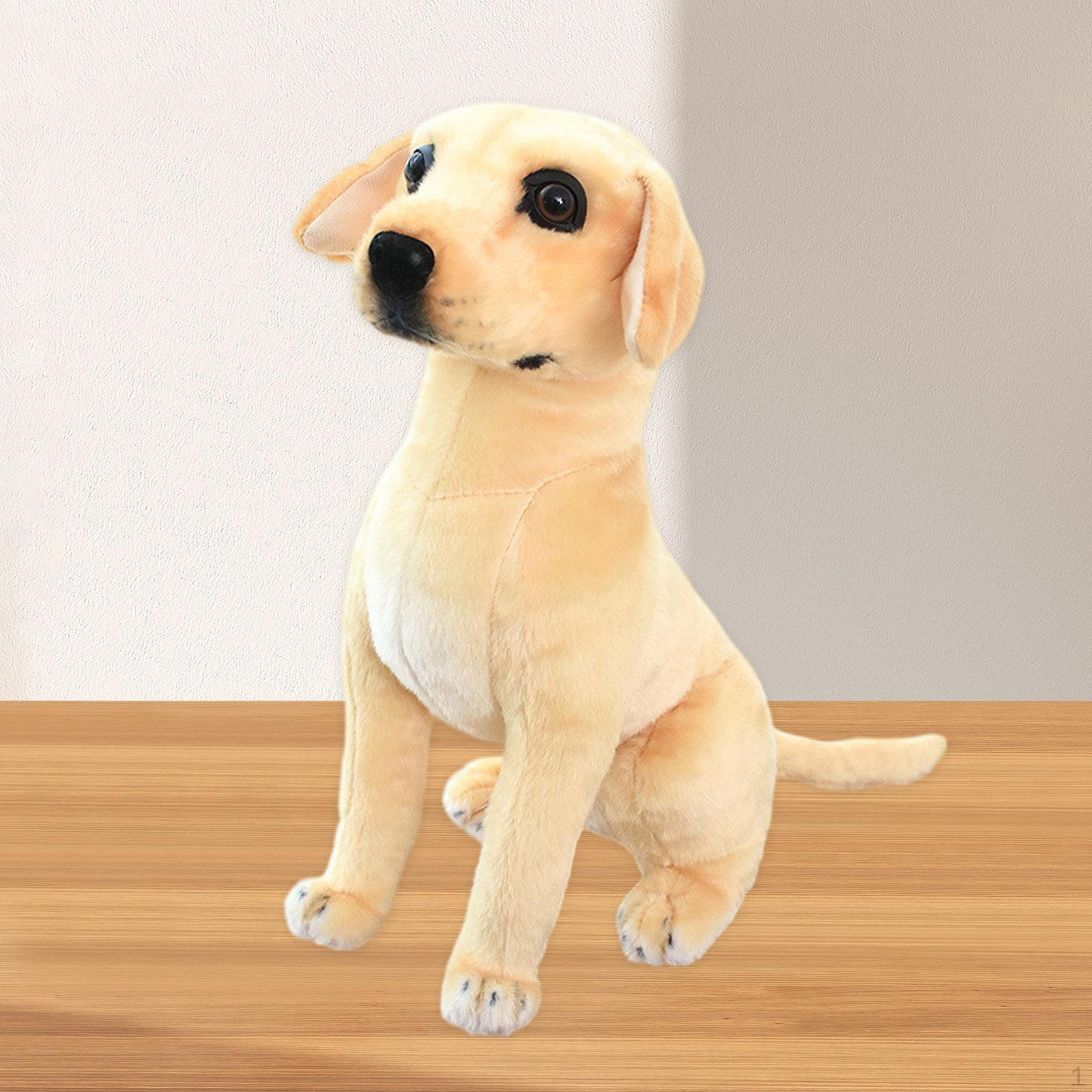 

Собака имитация игрушки статуя милые украшения коллекция реалистичные плюшевые на Рождество для взрослых 40cmx31cm