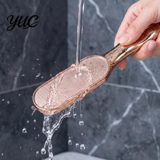 Nanometer Foot File with Ergonomic Handle, Callus Remover Rasp, Heels Rough Skin Hard Cracked Scrubber, Care Pedicure Tool Feet Smoothing