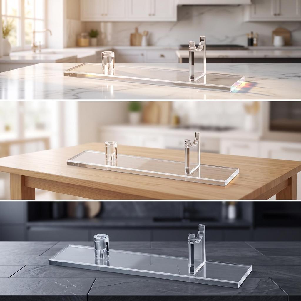 Blade Display Stand Stable Acrylic Horizontal Space-Saving for