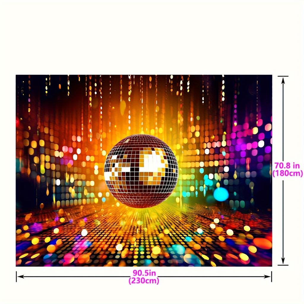 Retro Disco Party Hintergrund, lass uns verrückt leuchten Geburtstag Hintergrund Nacht, Banner Dekoration