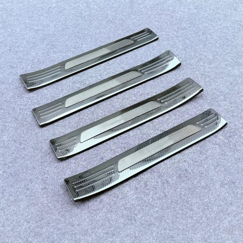 For Toyota Grand Highlander 2024 2025 Stainless Steel Car Door Sill Scuff Protector Cover Trim Stickers Styling Accessories