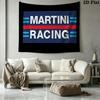 Navy Blue Martini Racing Pattern Home Decor Tapestry, Wall Hanging, Decorative RV Wall Cloth.MGT0918262