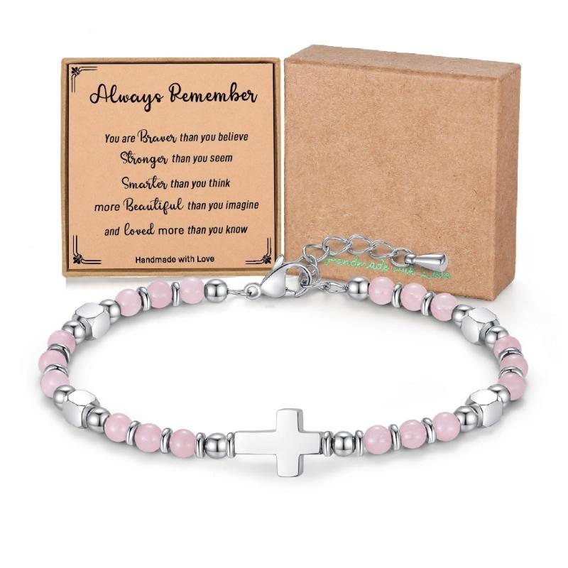 Steinarmband Natürliches Steinarmband Religiöses Perlenarmband Armschmuck Party-Accessoire Geeignet für Alltagsoutfits