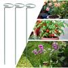 Plant Support Metal Ring Support Poles Tomato Trellis Climbing Plant Holder For Flower Tomato Vegetable Peony Orchid Outdoor