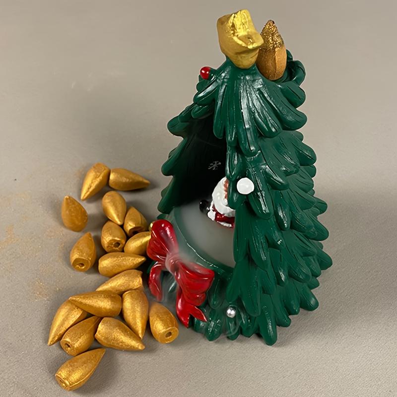 1pc Santa Claus Christmas Incense Burner Resin Craft with Festive Design,Perfect for Home Aromatherapy Holiday Decor,Indoor Use,Christmas Decorations