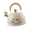Stovetop Kettle Stainless Steel Whistling Teapot with Wooden Handle Large Capacity Boiling