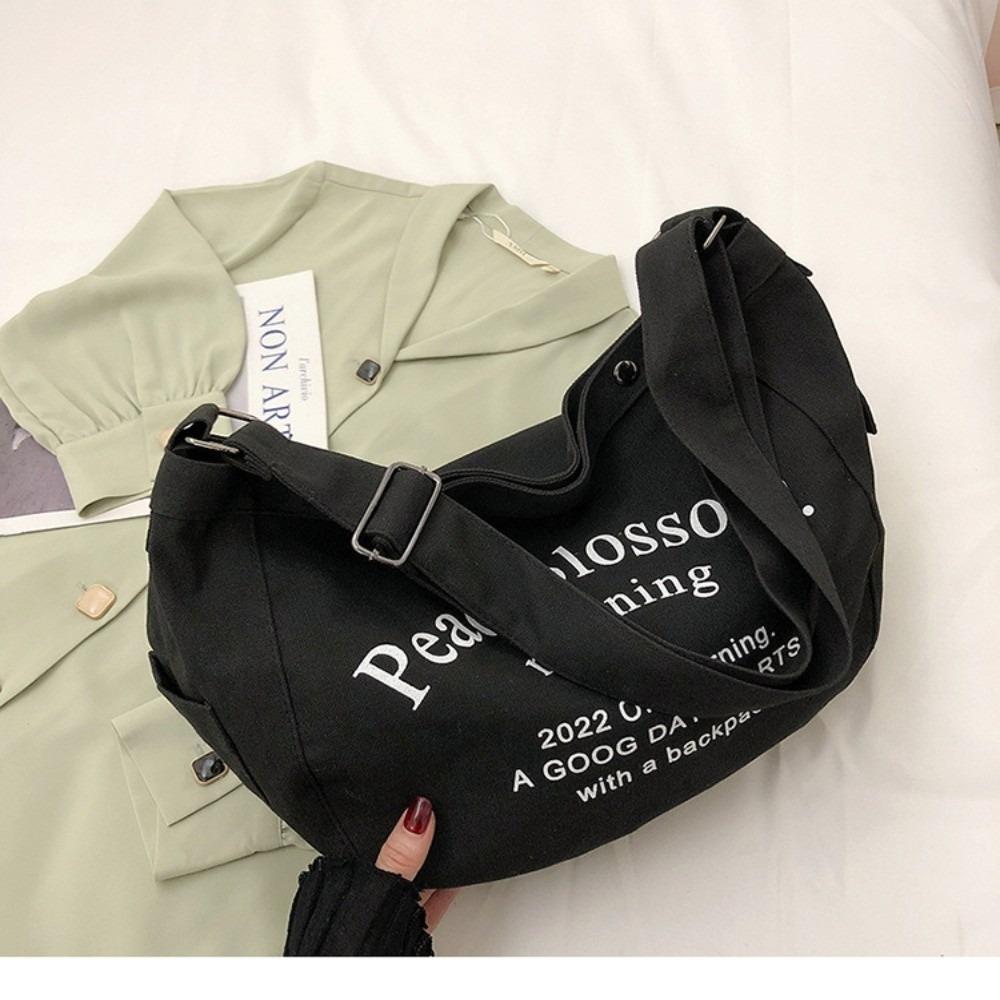 Large Capacity Student Crossbody Bag Korean Style Simple Handbag  Handbag