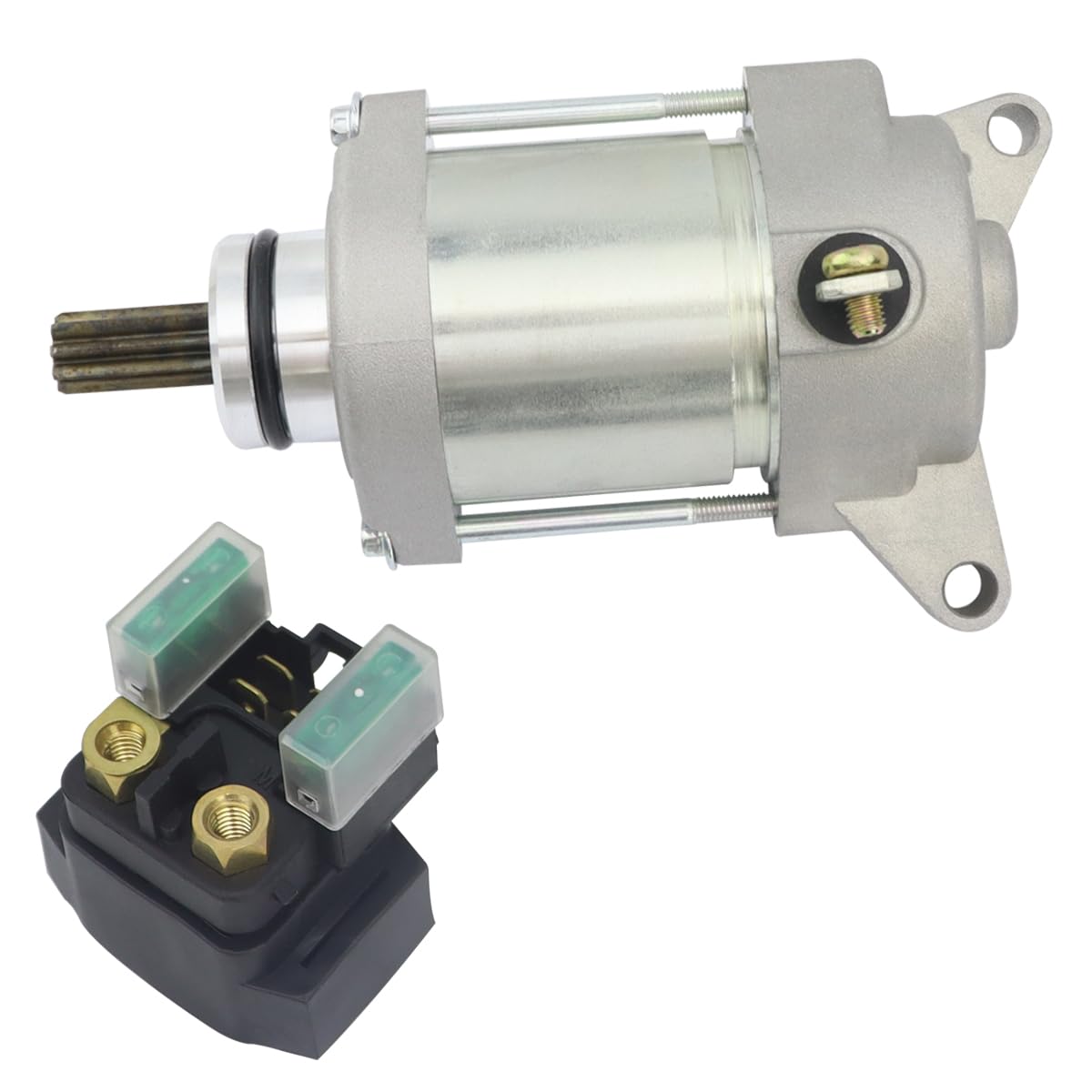 

2PCS Starter & Relay Engine Set For Yamaha Motorcycle WR 450cc WR450F OEM:5TJ-81890-20-00 5TJ-81890-00-00 5TJ-81890-10-00 18844 2PCS Set