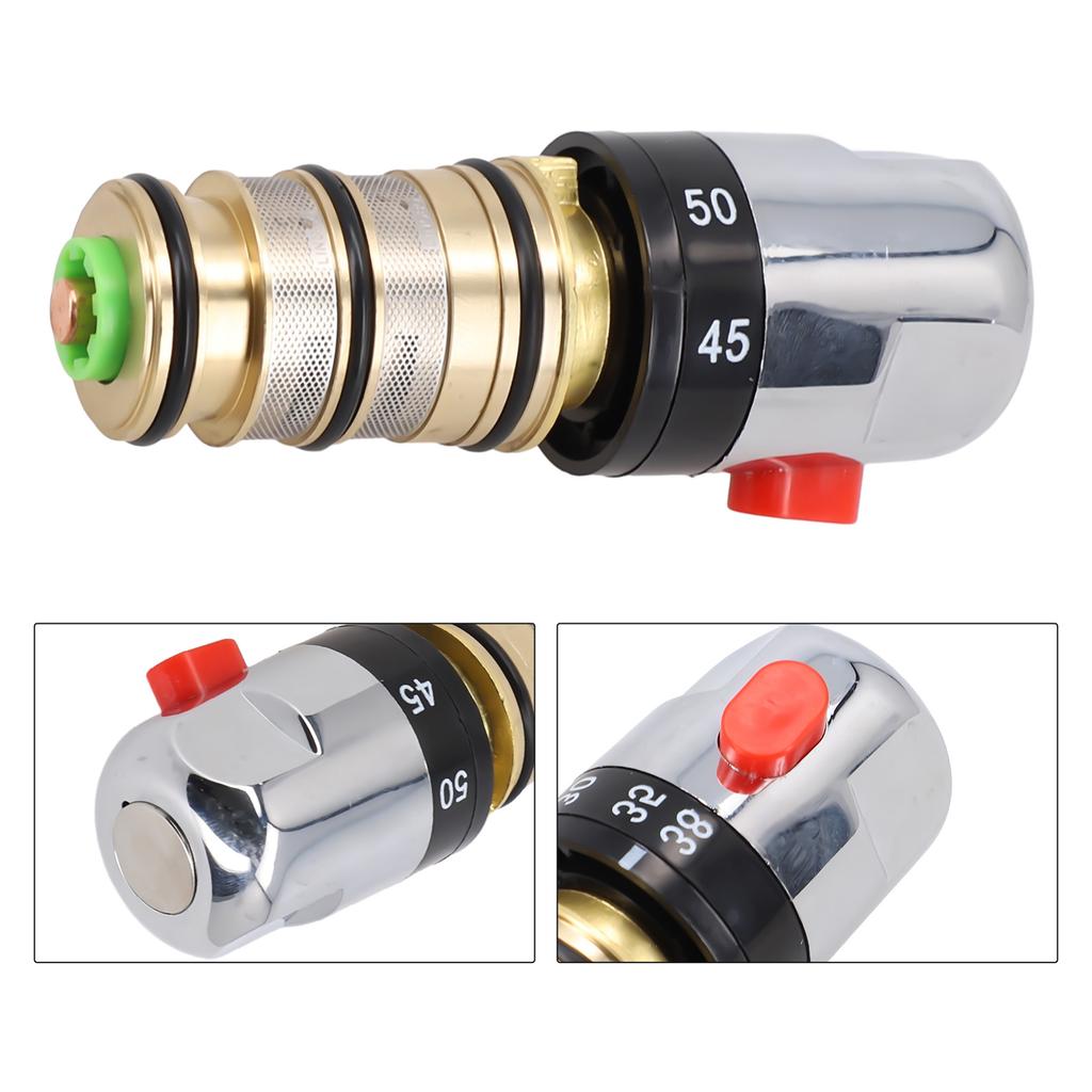 1pc Thermostatic Mixer Valve Repair Kit+Screw+Wench Cartridge Valve Handle Spool Control Thermostatic Mixer Valve Repair Kit