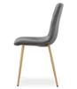 TURIN Chair - Dark Grey Velvet / Wood Color Legs X 1