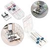 Kit Household Tools Double Stitch Wrinkled Presser Foot 9 Grooves 3 Sizes Twin Needles Sewing Machine Fittings