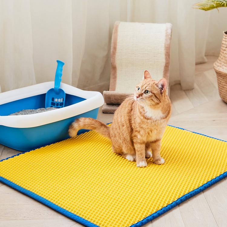 Clean Up Mat (Large/Yellow) Cat Toilet Desertification Prevention Sand Mat Footrest