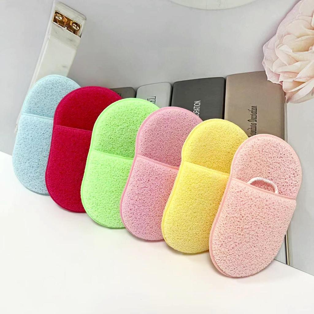 Konjac Face Wash Glove - Exfoliating Puff for Cleansing, Scrubbing, and Makeup Removal.