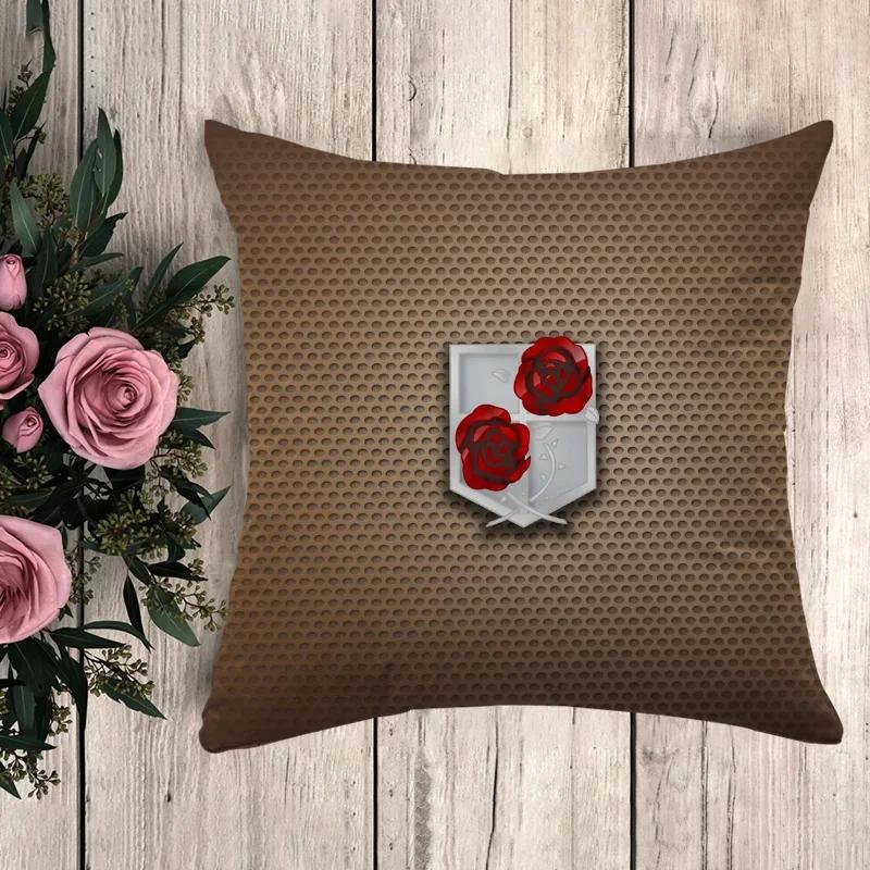 Anime Pillow Attack On Titan Cushion Covers for Bed Pillows Decorative Pillowcases  Fall Decor Pilow Cases Pillowcase