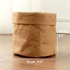 Retro Kraft Paper  Flower Basket Desktop Makeup Washable Fabric Storage Basket Flower Pot Cover Pen Holder Home Supplies