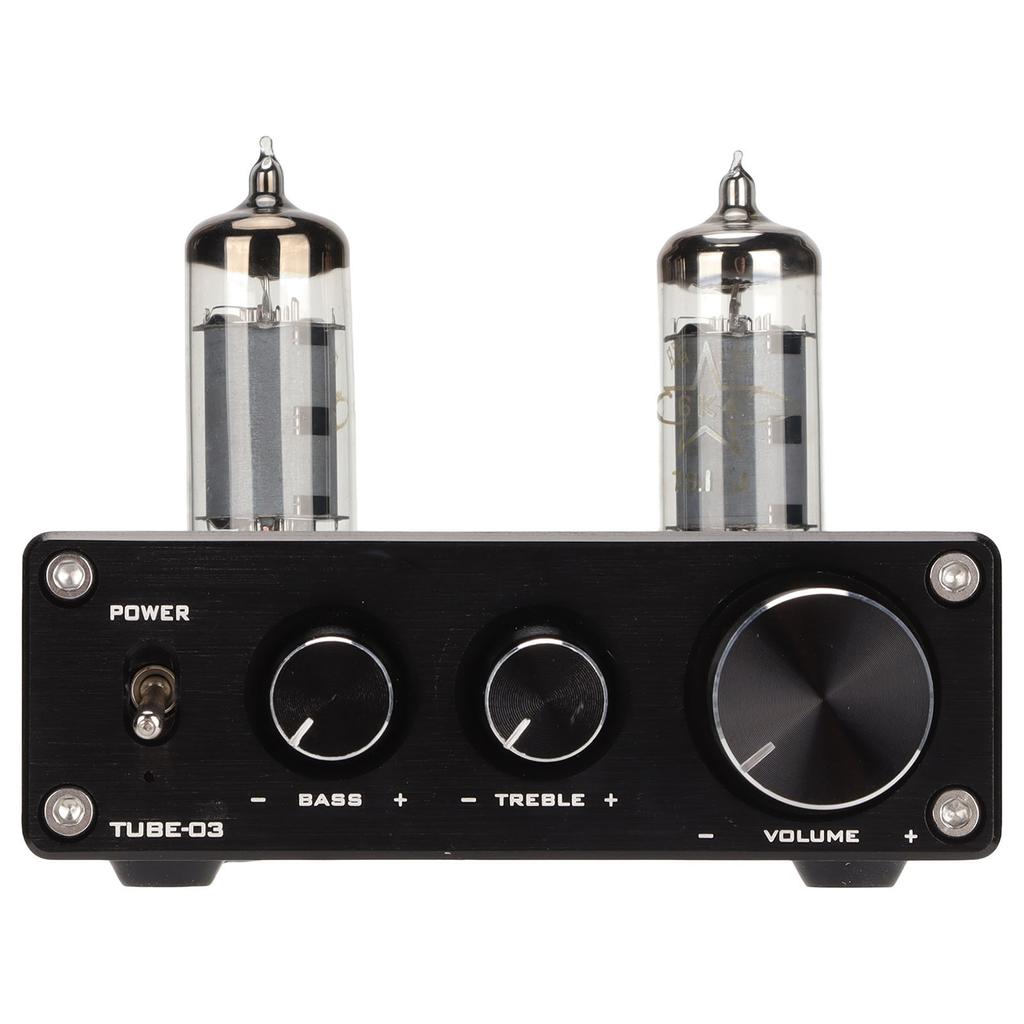 Vacuum Tube Preamplifier Multifunctional HiFi Valve Headphone Amplifier for Mobile Phone Computer TV