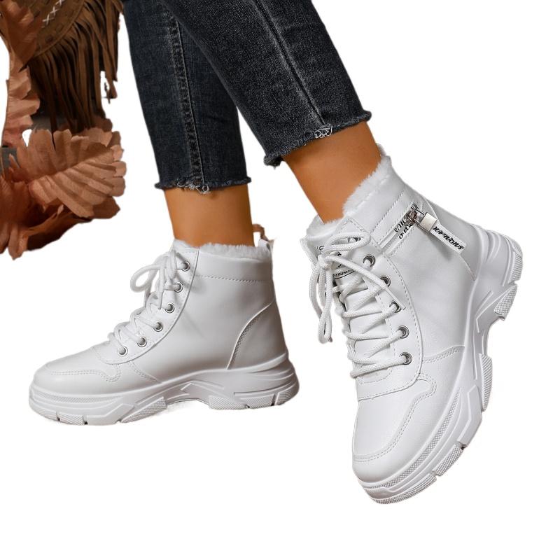 Winter New Snow Boots for Women Casual High-top Shoes Warm Womens Sneakers Platform Ankle Boots Plus Size 44