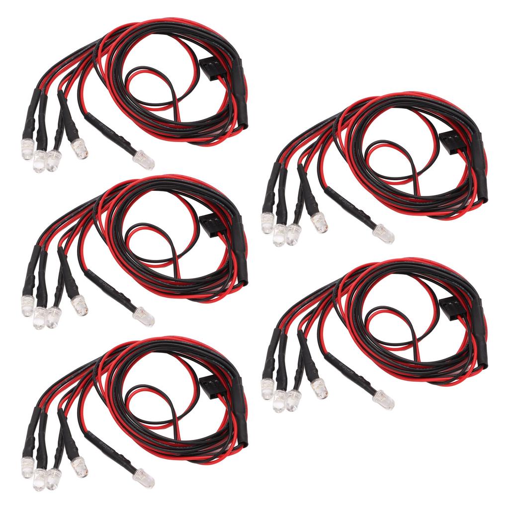 5mm White RC Car Led Lights Kit Super Bright Remote Control Vehicle Accessories for Traxxas