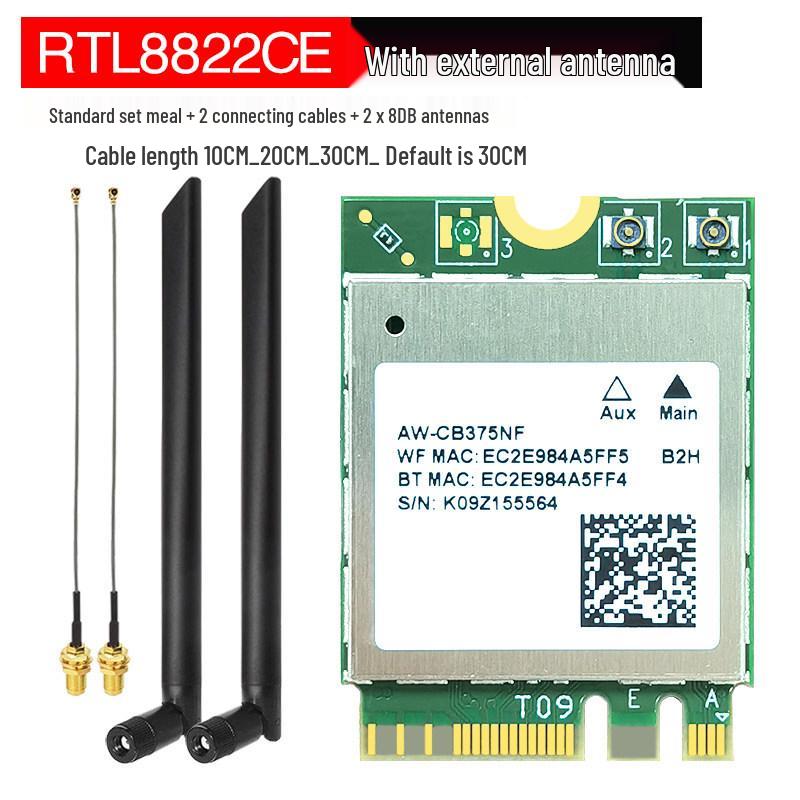 RTL8852CE/AE/BE WiFi 6E 5G Dual-Band Wireless Network Card for Desktop PCs with Bluetooth 5.3