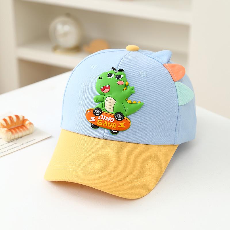 Children's Dino Cartoon Baseball Cap - Cute Duckbill Hat for Boys & Girls, Spring Sun Protection for Outdoor Play