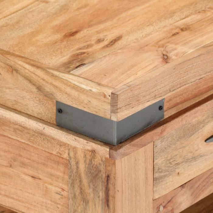 VidaXL Table basse 110 x 55 x 45 cm Bois d'acacia solide