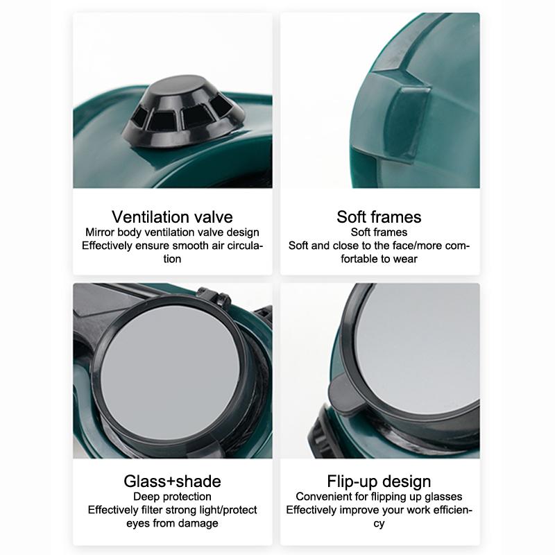 Protective Eyewear Protective Eyewear Anti-Impact Eyewear Welder'S Welding Dustproof Eyewear Goggles